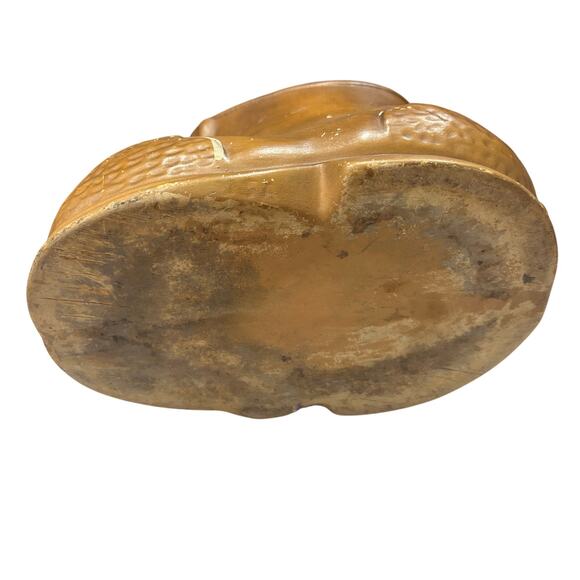 Vintage Boot Shoe Cookie Jar Ceramic Old Woman Who Lived In A Shoe Hand Painted - Picture 8 of 8